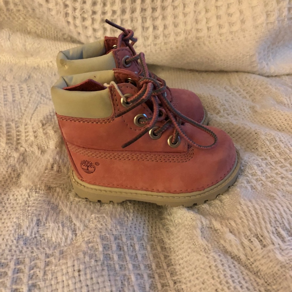 Pink Baby Timberlands